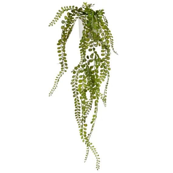 Plante grasse artificielle et pot en céramique blanche
