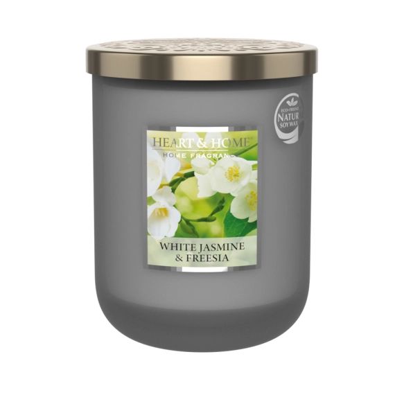 Grande bougie freesia et jasmin blanc