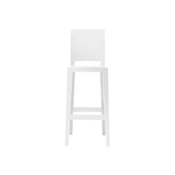 Chaise de bar Ghost en Plastique, Polycarbonate – Couleur Blanc – 65 x 38 x 110 cm – Designer Philippe Starck