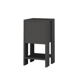 Table de chevet gris foncé