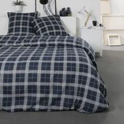 Parure de couette 100% coton flanelle imprimée 260×240 2 taies