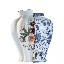 Vase Hybrid en Céramique, Porcelaine – Couleur Multicolore – 24.66 x 24.66 x 26 cm – Designer Studio CTRLZAK