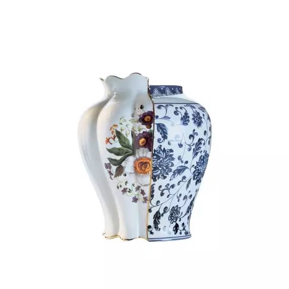 Vase Hybrid en Céramique, Porcelaine – Couleur Multicolore – 24.66 x 24.66 x 26 cm – Designer Studio CTRLZAK