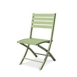 Chaise de jardin en aluminium vert lagune