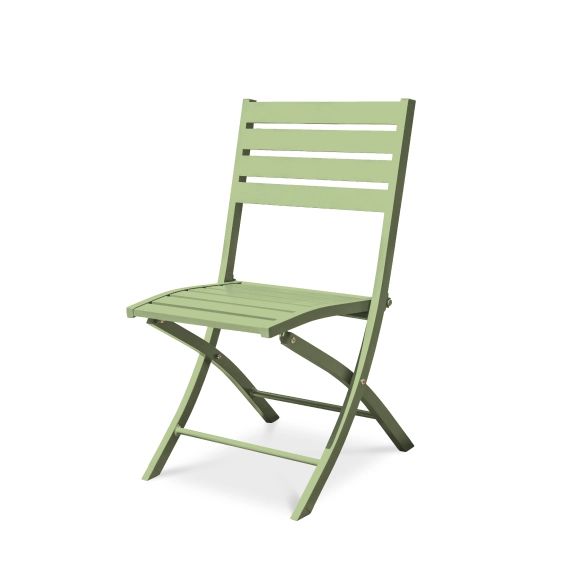 Chaise de jardin en aluminium vert lagune