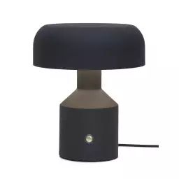 Lampe de table en fer  noir, h. 30cm