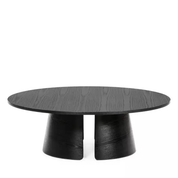 Cep – Table basse ronde en bois ø110cm – Couleur – Noir