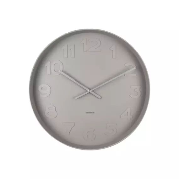 Mr. Grey – Horloge murale ronde ø51cm – Couleur – Gris