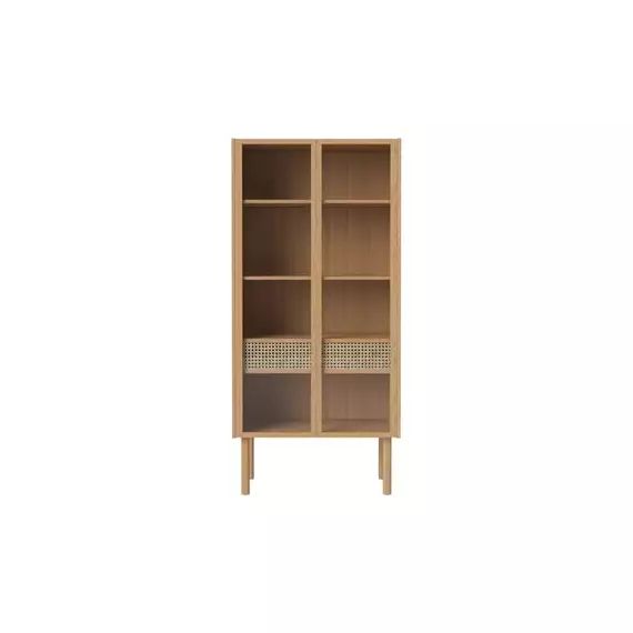 Buffet haut Cana en Bois, Placage chêne – Couleur Bois naturel – 98.85 x 98.85 x 172 cm – Designer Steffensen & Würtz