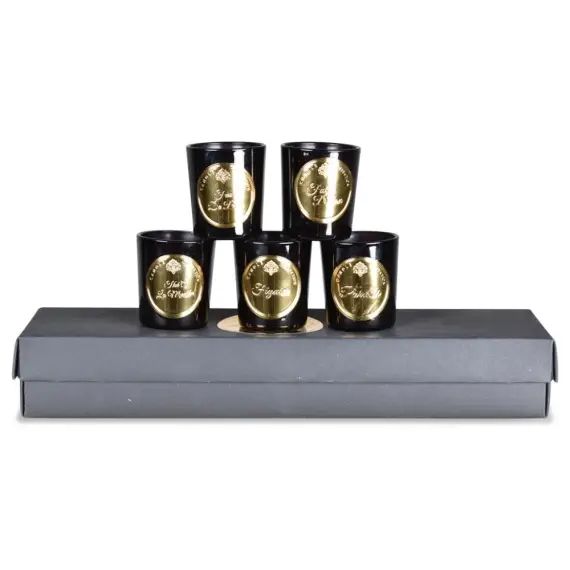 Coffret de 5 bougies essentiels D6cm