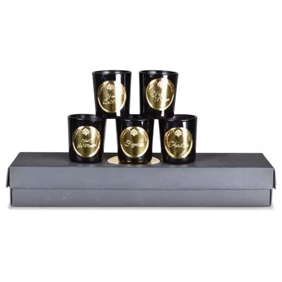 Coffret de 5 bougies essentiels D6cm