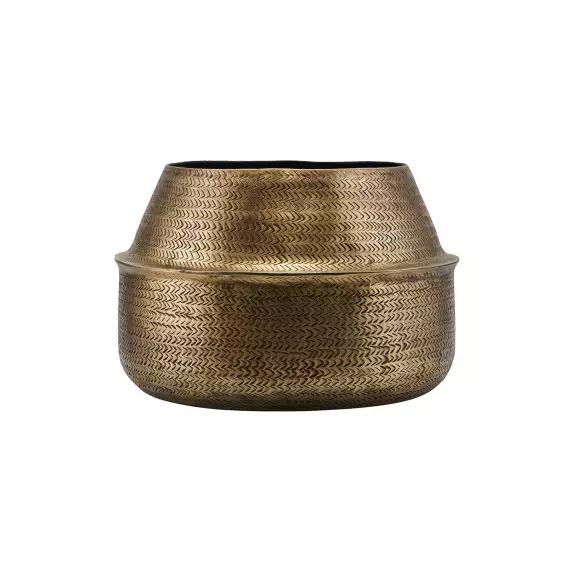 Cache-pot en aluminium or H26