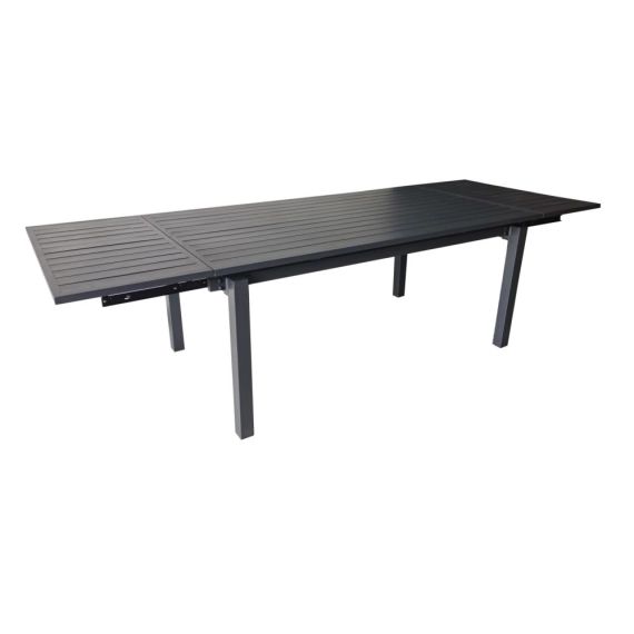 TABLE JULIETTE 150/200/250X 90 GRAPHITE ALLONGE