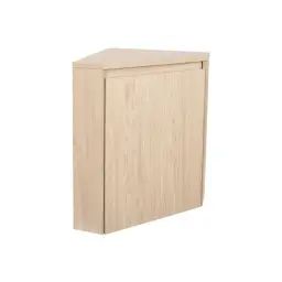 Meuble lave-mains d&rsquo;angle décor chêne