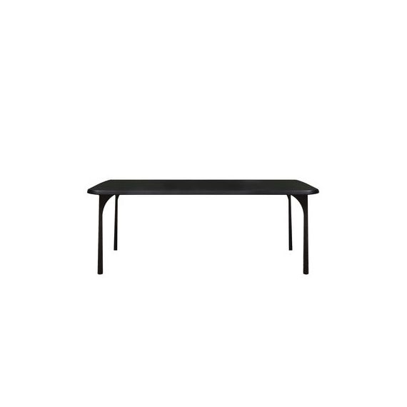 Table rectangulaire Oasis en Bois, Acier thermolaqué – Couleur Noir – 133.89 x 133.89 x 75 cm – Designer Sarah Lavoine