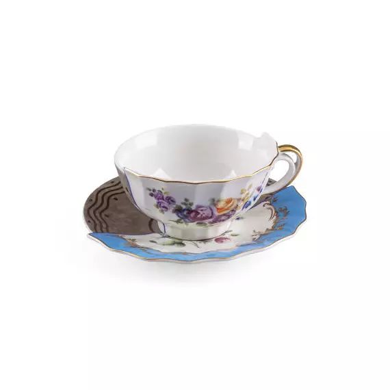 Tasse à thé Hybrid en Céramique, Porcelaine – Couleur Multicolore – 15.33 x 15.33 x 5.7 cm – Designer Studio CTRLZAK
