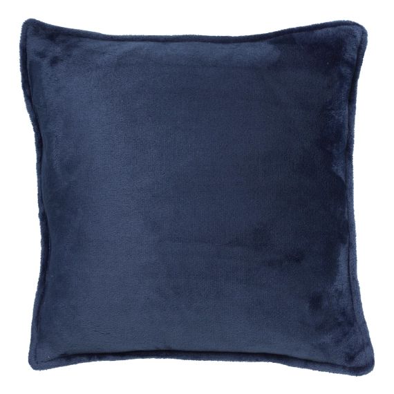 Coussin – bleu en velours 45×45 cm uni