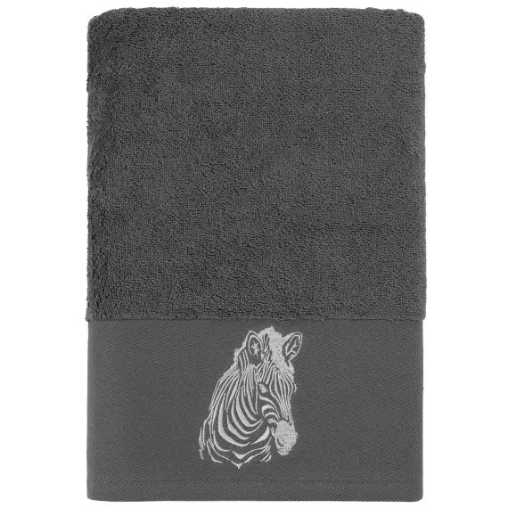 Drap de bain en coton Anthracite 70×140 cm