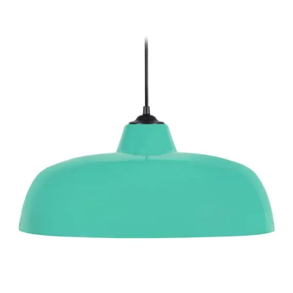 Suspension métal turquoise