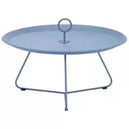 Table basse Eyelet en Métal, Métal laqué époxy – Couleur Bleu – 82.03 x 82.03 x 35 cm – Designer Henrik  Pedersen