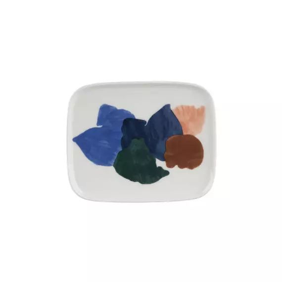 Assiette à dessert Assiettes en Céramique, Grès – Couleur Multicolore – 12 x 15 x 2 cm – Designer Jenni Tuominen