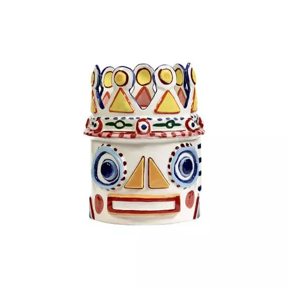 Vase Feast en Céramique, Grès – Couleur Multicolore – 27 x 27 x 34.5 cm – Designer Ivo Bisignano