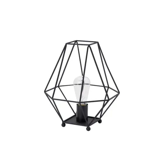 Lampe en métal noir h.33 cm