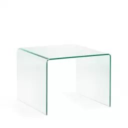 Burano – Table d’appoint verre transparent – Couleur – Transparent