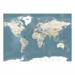Papier peint carte du monde vintage