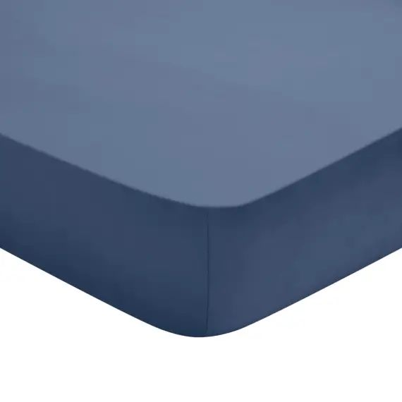 Drap Housse   Coton Bleu 140×200 cm – DODO