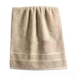 Drap de bain 70×140 beige sable en coton