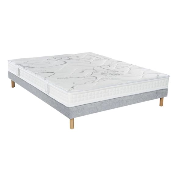 Ensemble Matelas Latex Sommier avec Pieds 90×190 cm