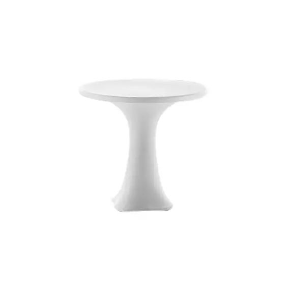 Table ronde Teddy en Plastique, Polyéthylène – Couleur Blanc – 80 x 80 x 72 cm – Designer Moredesign