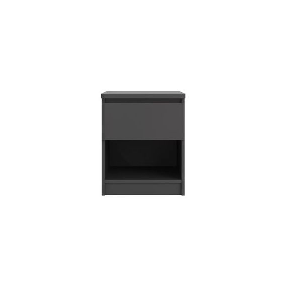Chevet 1 tiroir BEST LAK 2 noir mat