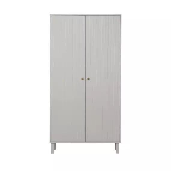 Madu – Armoire 2 portes 1 tiroir en bois H195cm