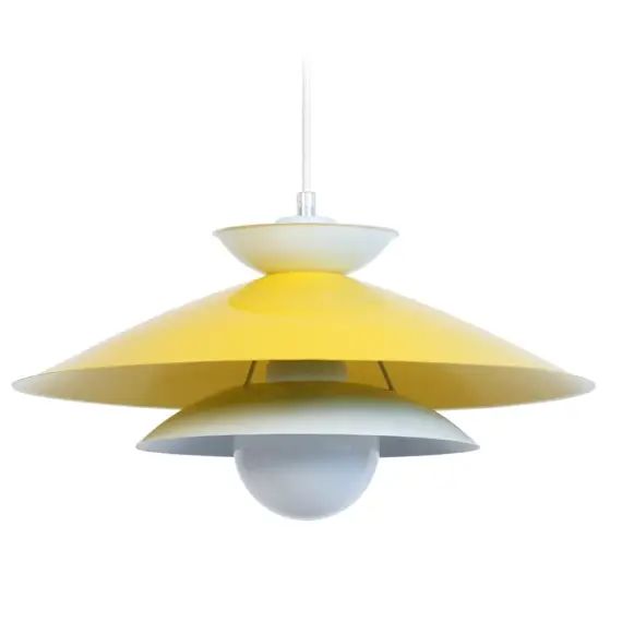 Suspension métal jaune