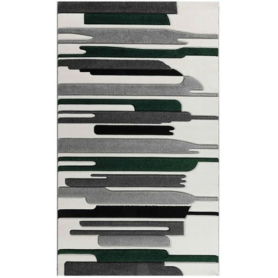 KOSTO – Tapis graphique carving vert 120x160cm