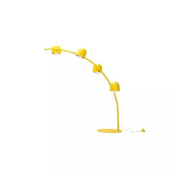 Lampadaire Lebow en Métal, Acier – Couleur Jaune – 300 x 81.43 x 234 cm – Designer Kranen/Gille