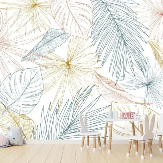 Papier peint panoramique intissé moderne 336x270cm