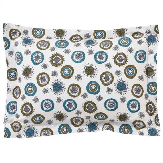 Taie d&rsquo;oreiller 50×70 bleue en coton