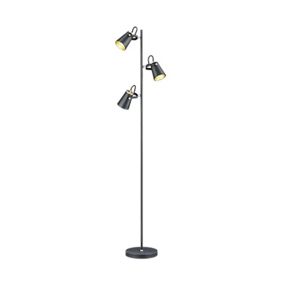 Lampadaire en métal noir