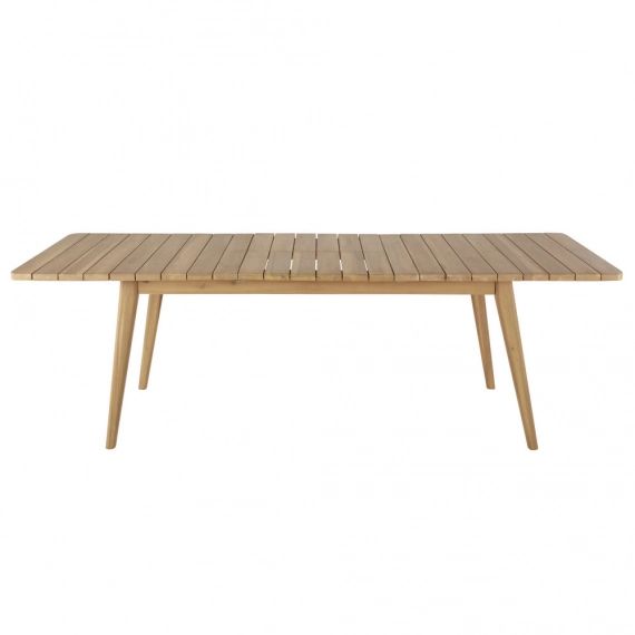 Table de jardin extensible en acacia massif 8/10 personnes L180/240 Garda