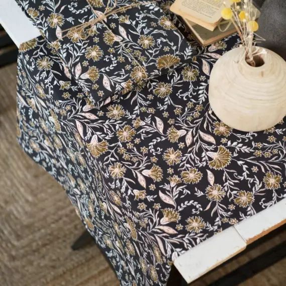 Nappe en Coton Gris anthracite 140×240 cm