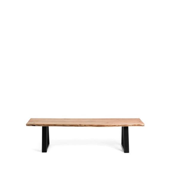 Alaia – Banc en bois d&rsquo;acacia et métal L140cm