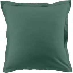 Taie d&rsquo;oreiller coton bleu 63×63 cm