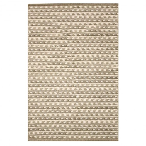Tapis en coton et laine beige 90×150