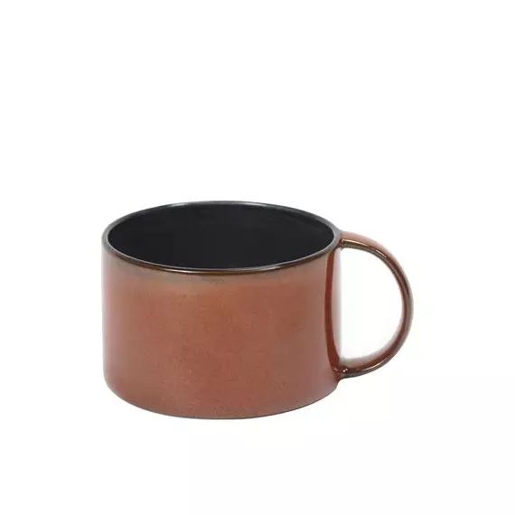 Tasse à café Terres de rêves en Céramique, Grès émaillé – Couleur Orange – 14.42 x 14.42 x 5.1 cm – Designer Anita Le Grelle