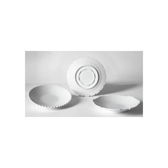 Assiette creuse Machine en Céramique, Porcelaine – Couleur Blanc – 30 x 30 x 4 cm – Designer Diesel Creative Team