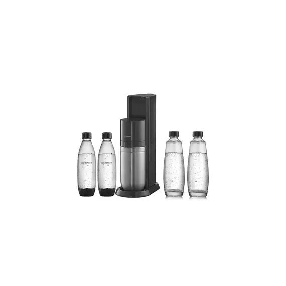 Machine à soda et eau gazeuse Sodastream DUO Noire + 2 carafes + 2 bouteilles