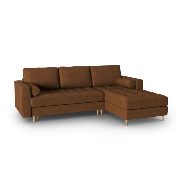 Canapé d’angle industriel 5 places en imitation cuir cuir